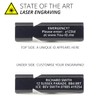 Safety Whistle on Lanyard, Engraved Whistle Aluminium, Very Loud Dual