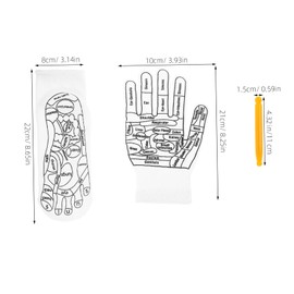 minkissy Reflexology Massage Socks Gloves Set Acupoint Therapy Tools Pressure Point for Foot Care Kit