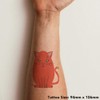 'Easter Egg Kitty' Temporary Tattoo - Water Resistant, Skin-Safe, Non-Toxic