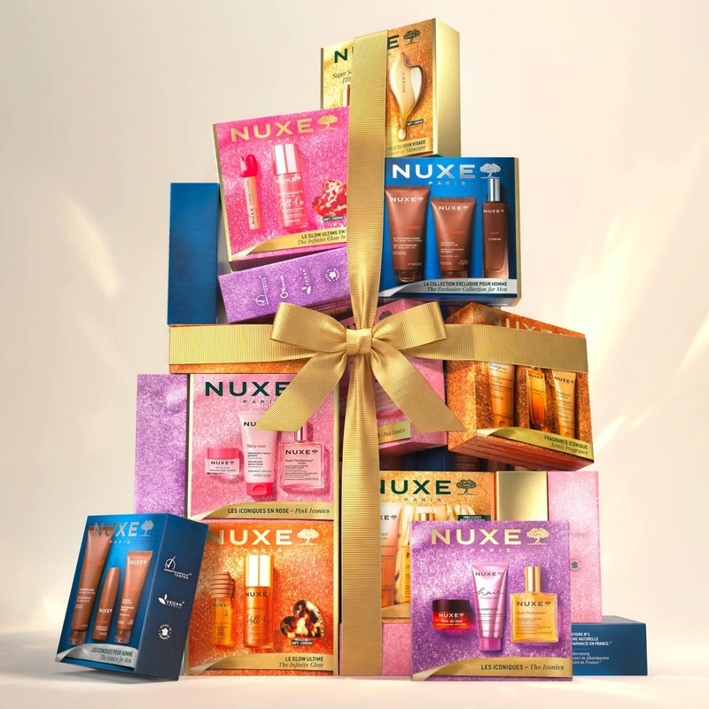 Nuxe Pink Iconics Floral Beauty Essentials Gift Set (£46.60 Value)