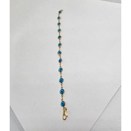 Unbranded GOLD FILLED EVIL EYE GOOD LUCK BRACELET / PULSERA OJO TURCO FREE INCIENSO ORACIO