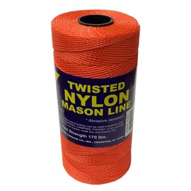 T.W Evans Cordage 11-191 Number-18 Twisted Nylon Mason Line, 1100-Feet, Neon Orange
