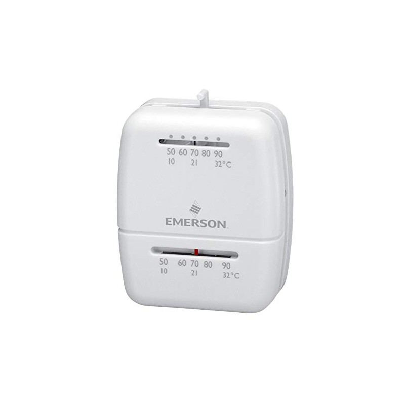 Emerson Thermostats Emerson 1C20-102 Gas, Oil And Electric Thermostat, White