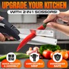 Cutting Board Scissors - 2 In 1 Kitchen Scissors with