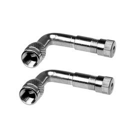 Vaguelly 2pcs Stem Extension Adapter for Car Motorcycle Bike Metal Valve Extension with Sealing Capacity Easy Installation