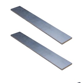 Aluminum Flat Bar Stock 1/8 inch x 1 inch x 39.37 inch Long, 6061 Aluminum Square Rectangle Bar Straight Edge 2Pcs 3mm x 25mm x 1000mm (Kwweeoo)