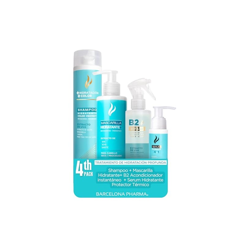 Tratamiento para Cabello Maltratado y Seco, Hidratante, Extracto de Uva