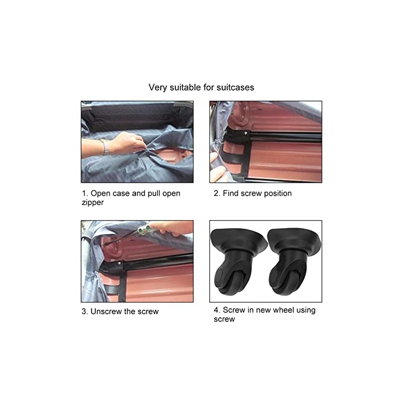 Samsonite Replacement Wheels Luggage Wheels Replacement Kit Black Pp Pet