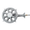 COOKAMP Cast Iron Propane Burner Head with Brass Fitting Orifice