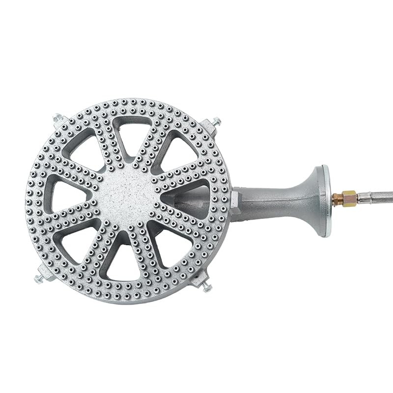 COOKAMP Cast Iron Propane Burner Head with Brass Fitting Orifice