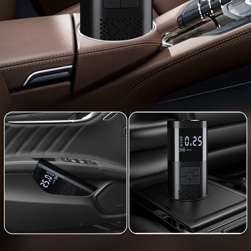 Electrical Air Pump Portable Wireless Car Air Tire Inflatable LCD