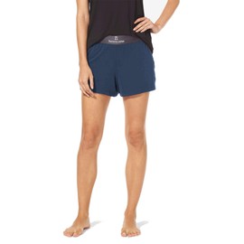 Tommy John Women's Second Skin Sleep Shorts, Comfortable Soft Pajama,Lounge shorts Bottoms Casual beach outfits for women with Pockets Women's Sleepwear Sweat Shorts (Dress Blues, Large)