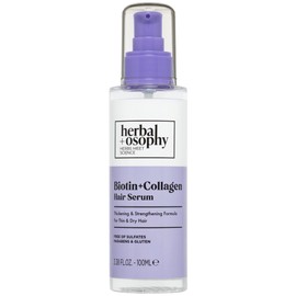 Herbalosophy Serum Para El Cabello Bitoin Y Collagen  Fórmula Espesante Y Fortalecedora Para Cabello Fino Y Seco  Cuidado Del Cabello De Calidad De...