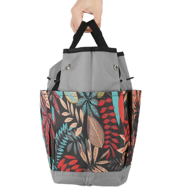 Garden Tote Bag 600D Oxford Cloth Multiple Pockets Lightweight and