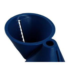 Tasty 2-in-1 Spiral Slicer - Perfect for Vegetable Spaghetti and Zoodles! Creative Kitchen Aid in Blue/Silver, Stainless Steel Blade