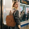 RAINSMORE Backpack Purse for Women Fashion Leather Backpack Designer Ladies