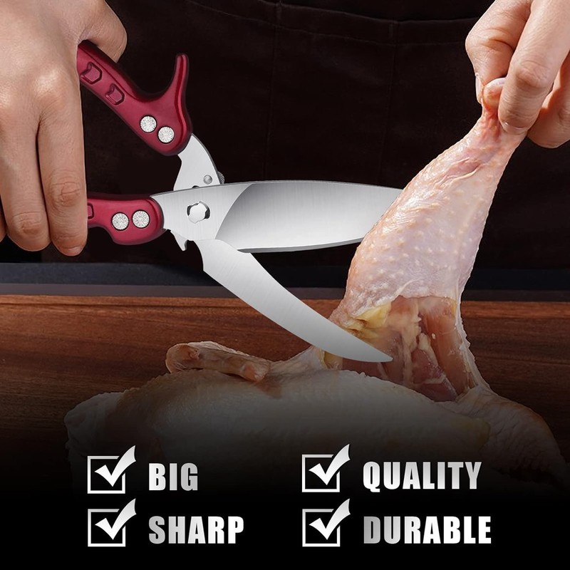 LOVJOYSE Heavy Duty Poultry Shears - A Must Have Kitchen