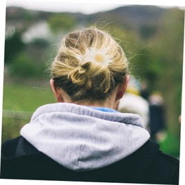 BIUDECO Elastic Ponytail Holder Flower Decor 9pcs Hair Ties Set Decorative Hair Scrunchies for Women