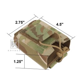 KRYDEX Tactical Radio Holster Pocuh Low Profile Camo MOLLE PALS and Belt System