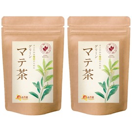 Warm Farm Green Mate Tea Bag 0.07 oz (2 g) x 40 Packets, 2 Bag Set, Easy to Drink Green Materia, Tea Leaves, Drinking Salad, Healthy Tea