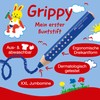 FABER-CASTELL Grippy 181780 Sharpener with Cutting Protection, Blue, Children's Sharpener