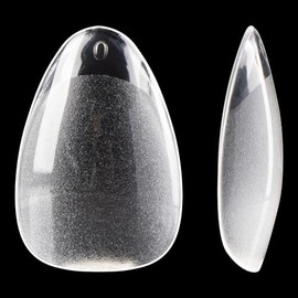 600 uñas postizas extracortas con forma de almendra, semimate, preformadas, de acrílico, cobertura completa, para extensiones de uñas, manicura casera