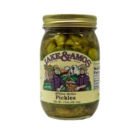 Jake & Amos Million Dollar Pickles, 16 Oz. Jar (Pack of 2)