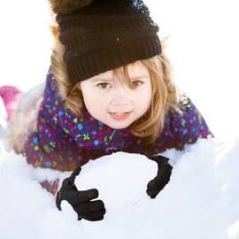 Qkurt Children's Ski Gloves, Snowboard Gloves, Waterproof and Windproof Winter Mittens for 3-13 Years, Girls and Boys, Skiing, Snowboarding, Riding, Running, Hiking, Cycling, black