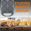 Baker's Friend Multi Stuffed Waffle Maker Thick, 4-Slice with 1.2''