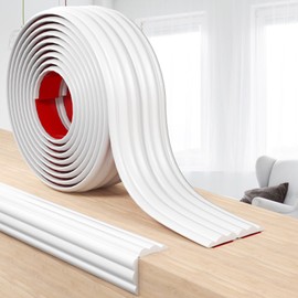 Corner Trim Moulding, Peel and Stick Molding Trim, Self Adhesive Corner Protectors for Walls, Flexible Inside & Outside Wall Corner Guard, for Wall Edge Floor, Window, Door (1.6 in x 10 Ft)