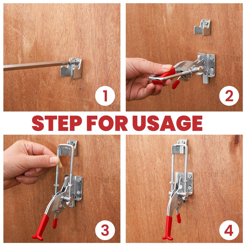 8 Pack Heavy Duty Toggle Clamp Latches 431 Type, 2000Lbs