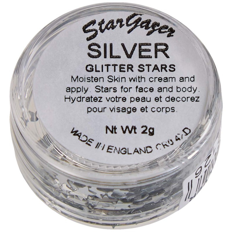 Stargazer Cosmetic Glitter Stars for use on the face -