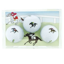 Hokushin Trading Golf Balls, Racehorse, Balls, Set of 3 Balls, BALL011