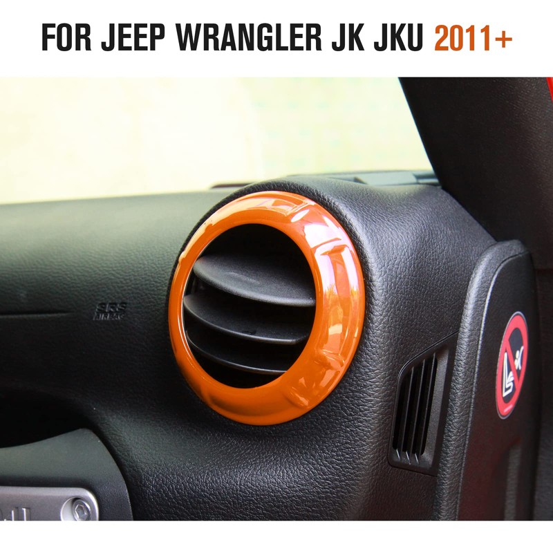 4PCS Center Console Dash Air Conditioner Vent Cover Trim Interior