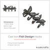 Oakcrafts - Cast Iron Fish Design Hooks