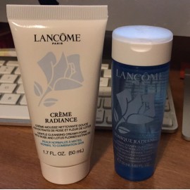 Lancome set of Lancome Creme Radiance Clarifying Cream to Foam Cleanser + Tonique