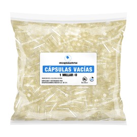 Capsulas Vacias #0, 1 Millar, Transparente Bovinas