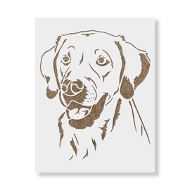 Labrador Face Stencil - Animal Stencil, Dog Face Stencil, Laborador Stencil, Lab Stencil, Dog Stencils