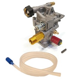 Himore | 2600 PSI 2.4 GPM 7/8" Horizontal Shaft with Keyway, 2.4G26 Pressure Washer Pump, fits many Makes & Models with Honda GC160 Horizontal Engines