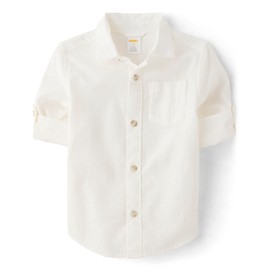 Gymboree,and Toddler Long Sleeve Button Up Shirts,White,5T