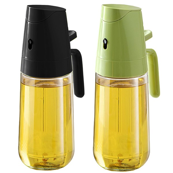 RFIOTASY 500ml Glass Oil Dispenser Bottle for Kitchen, 2 in