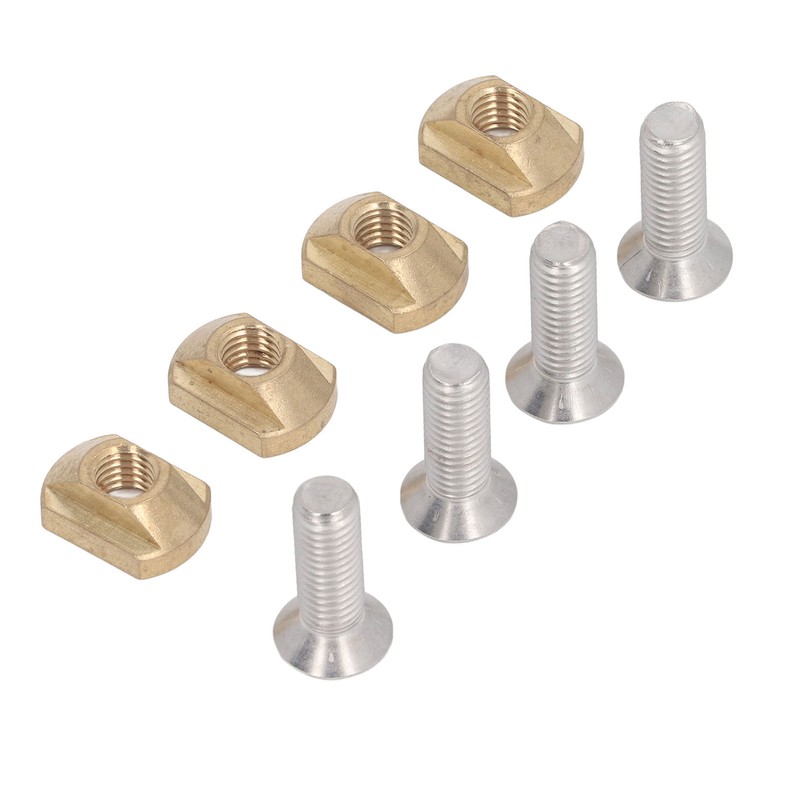 4 Sets Surfboard Screw Plate Copper Seawater Erosion Resistant Fins