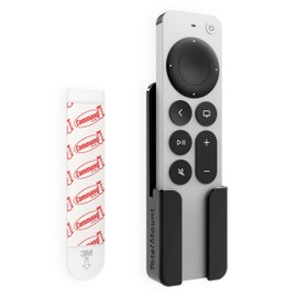 TotalMount Holder for Apple TV Remote – Never Lose Your Apple TV Siri Remote Again (Holder Includes Removable Adhesive to Prevent Wall Damage)