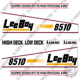 Aftermarket Fits LeeBoy 8510 Decal Kit Asphalt Paver Equipment Decals - 7 YEAR VINYL!