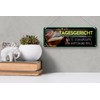 Femer Tin Sign with German Text 27 x 10 cm