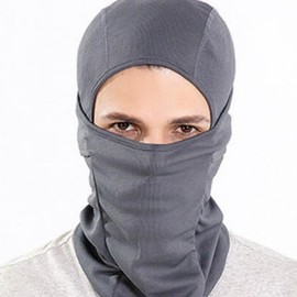 4 Colors 1 Mesh Summer Cool Balaclava Summer Cool Neck Warmer Mask Mask UV Protection Bicycle Running rider gray