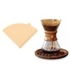 100-Pack Unbleached Coffee Filters, Disposable Cone Filter Papers for 1-2