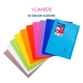 Clairefontaine 971601C Koverbook (DIN A4, 21 x 29.7 cm, Squared, 48 Sheets, 90 g, Transparent) Assorted Colours