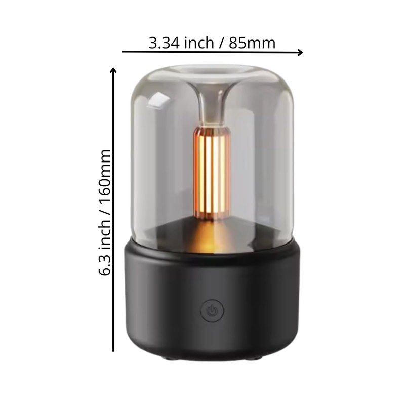 Diffuser Humidifier Candlelight Aromatherapy Humidifier Diffuser Aroma Essential Oil USB