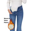 KDF Women's Flare Fleece Lined Jeans Thermal Fleece High Waisted